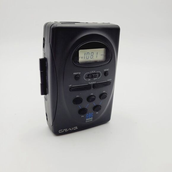 CRAIG JH6422 Personal Stereo Cassette Player Belt Clip SuperBass System VTG - Picture 2 of 16